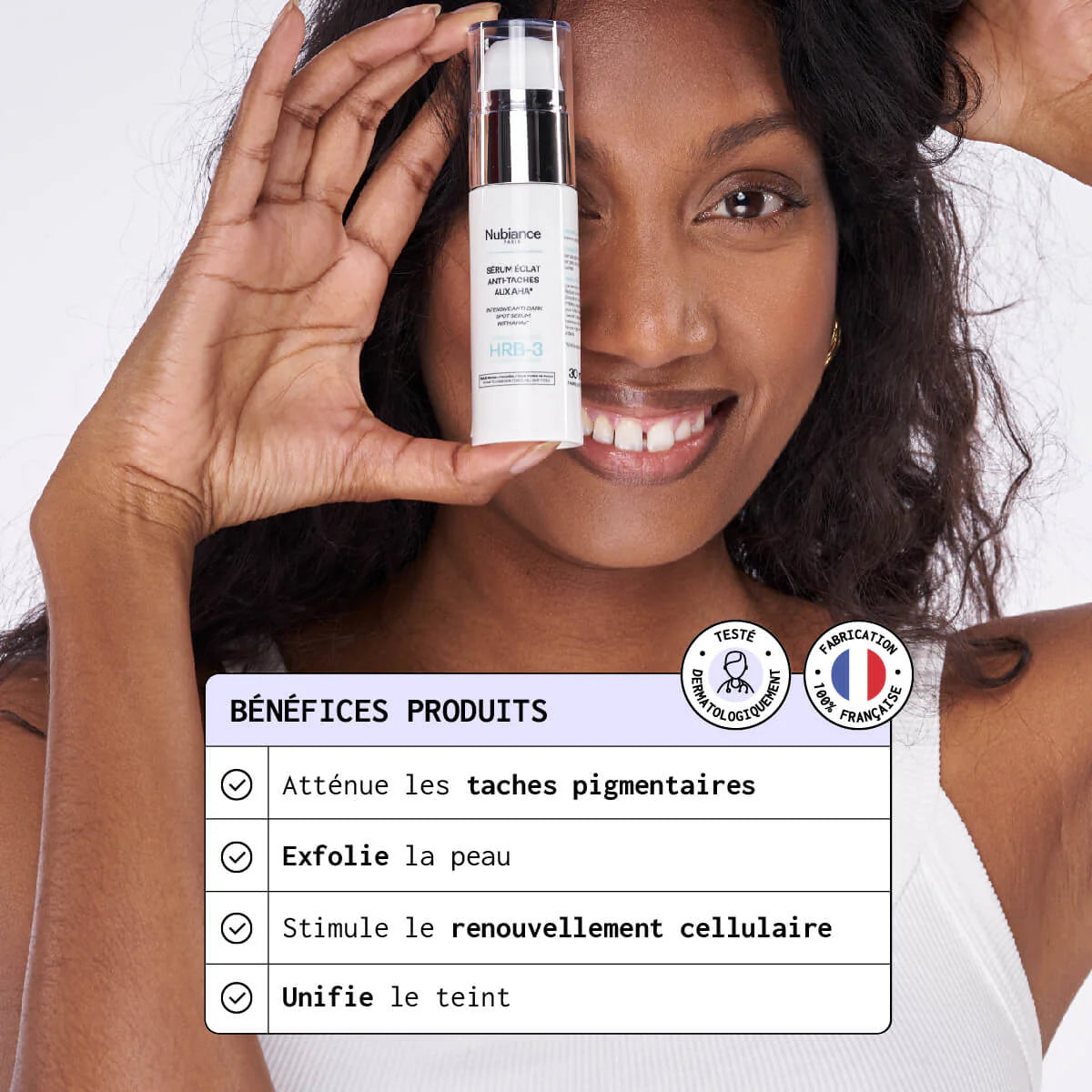 Sérum Eclat Anti-Taches aux AHA Nubiance 30ml