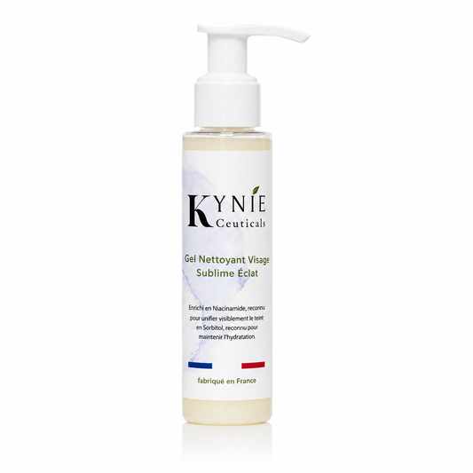 Gel Nettoyant Visage Sublime Éclat Kynie Ceuticals, première étape d'une routine adaptée aux vrais besoins des peaux noires et métissées