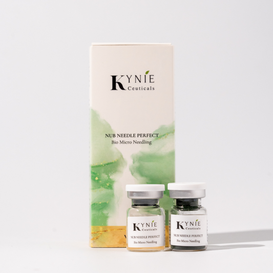 Microneedling Kynie Ceuticals – poudre d’algues et lotion hydrolysée, soin anti-taches, renouvellement cutanée et éclat pour peaux noires et métissées.