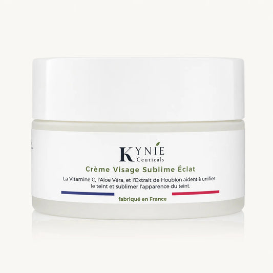 Crème Visage Sublime Éclat Kynie Ceuticals 50 ml, vitamine C et aloe vera, fabriquée en France