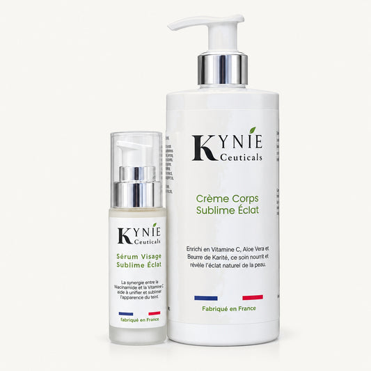 Duo Essentiel Corps & Visage Sublime Éclat Kynie Ceuticals : sérum visage et crème corps