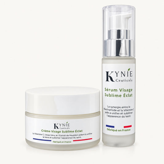 Duo Essentiel Visage Sublime Éclat Kynie Ceuticals : sérum et crème visage